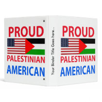 Proud Palestinian American Binder