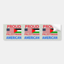 Proud Palestinian American Bumper Stickers