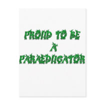 PROUD PARA green postcards by occupationalgifts PROUD PARA green postcards