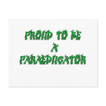 PROUD PARA green postcards by occupationalgifts PROUD PARA green postcards