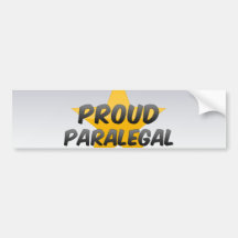 Proud Paralegal Bumper Stickers