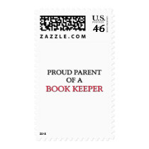 Proud Parent Of A BOOK KEEPER Postage Stamp