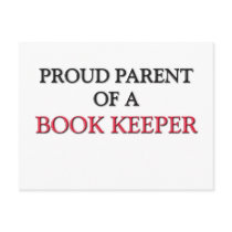 Proud Parent Of A BOOK KEEPER postcards
