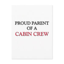 Proud Parent Of A CABIN CREW postcards