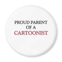 Proud Parent Of A CARTOONIST Fridge Magnets