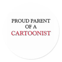 Proud Parent Of A CARTOONIST stickers