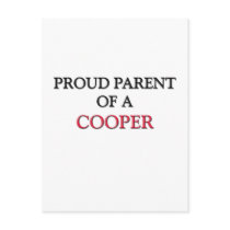 Proud Parent Of A COOPER postcards by professions Proud Parent Of A COOPER postcards