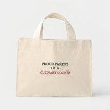 Proud Parent Of A CULINARY COOKER Canvas Bag