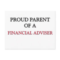 Proud Parent Of A FINANCIAL ADVISER postcards by professions Proud Parent Of A FINANCIAL ADVISER postcards