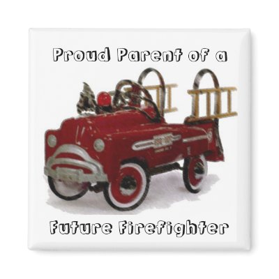 Proud Parent of a, Future Firefighter Fridge Magnet by juleemay25