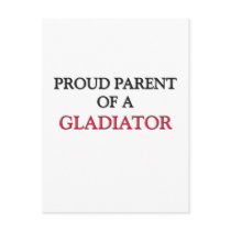 Proud Parent Of A GLADIATOR postcards