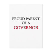 Proud Parent Of A GOVERNOR postcards