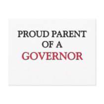 Proud Parent Of A GOVERNOR postcards