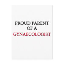 Proud Parent Of A GYNAECOLOGIST postcards
