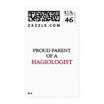 Proud Parent Of A HAGIOLOGIST postage