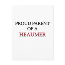 Proud Parent Of A HEAUMER postcards by professions Proud Parent Of A HEAUMER postcards