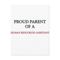 Proud Parent Of A HUMAN RESOURCES ASSISTANT postcards by professions Proud Parent Of A HUMAN RESOURCES ASSISTANT postcards