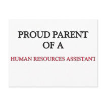 Proud Parent Of A HUMAN RESOURCES ASSISTANT postcards by professions Proud Parent Of A HUMAN RESOURCES ASSISTANT postcards