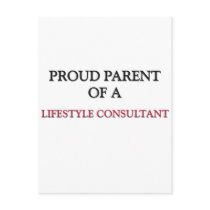 Proud Parent Of A LIFESTYLE CONSULTANT postcards