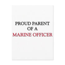 Proud Parent Of A MARINE OFFICER postcards by professions Proud Parent Of A MARINE OFFICER postcards