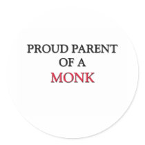 Proud Parent Of A MONK stickers