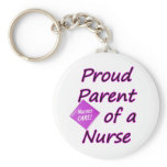Proud parent of a Nurse Keychain