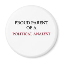 Proud Parent Of A POLITICAL ANALYST Magnets
