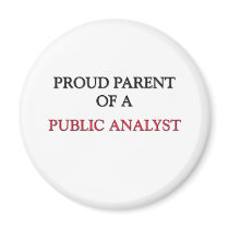 Proud Parent Of A PUBLIC ANALYST magnets by professions Proud Parent Of A PUBLIC ANALYST magnets