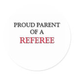 Proud Parent Of A REFEREE stickers