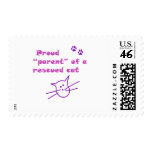 proud parent of a rescued cat stamps