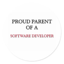 Proud Parent Of A SOFTWARE DEVELOPER stickers by professions Proud Parent Of A SOFTWARE DEVELOPER stickers