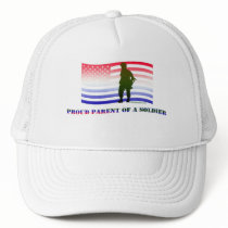 PROUD PARENT OF A SOLDIER hats