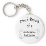 Proud Parent of a Staffy Keychain