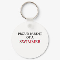 Proud Parent Of A SWIMMER keychains