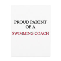 Proud Parent Of A SWIMMING COACH postcards by professions Proud Parent Of A SWIMMING COACH postcards