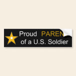 Proud Parent of a US Soldier bumper stickers