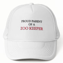 Proud Parent Of A ZOO KEEPER hats