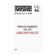 Proud Parent OF AN AIRLINE PILOT Postage Stamps
