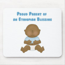Proud Parent of an Ethiopian Blessing mousepads