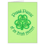 Proud Parent of an Irish Setter Greeting Cards