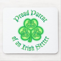 Proud Parent of an Irish Setter Mousepads