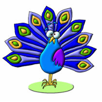 Proud Peacock Photo Cut Outs