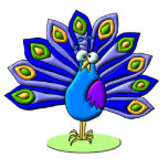 Proud Peacock Photo Cut Outs
