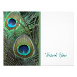 Proud Peacock Thank You Card Custom Announcement