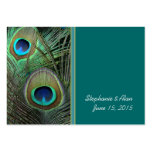 Proud Peacock Wedding Place Cards Business Card Templates