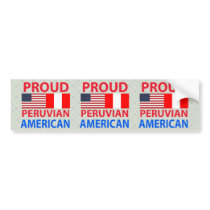 Proud Peruvian American Bumper Sticker