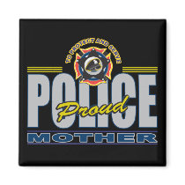 Proud Police Mother magnets by LawEnforcementGifts Proud Police Mother magnets