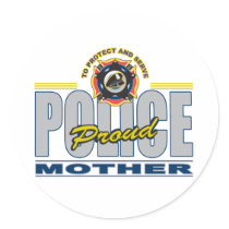 Proud Police Mother stickers