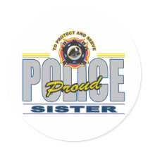 Proud Police Sister stickers
