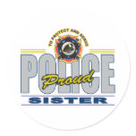 Proud Police Sister stickers